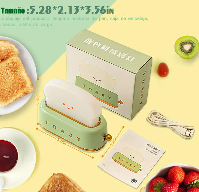 Foto 4 | Lámpara De Escritorio Xtellar Recargable Con Diseño De Tostadora Vintage