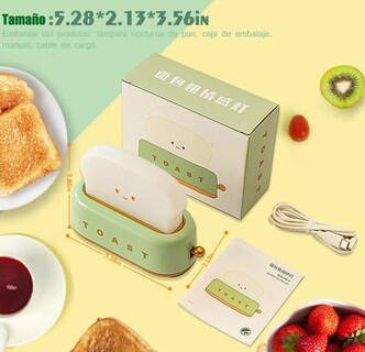 Foto 4 | Lámpara De Escritorio Xtellar Recargable Con Diseño De Tostadora Vintage