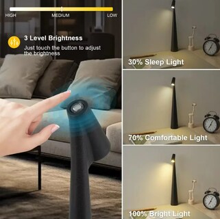 Foto 3 | Lámpara De Mesa Xtellar Led Recargable Ajustable Y Multicolor Para Interiores/exteriores