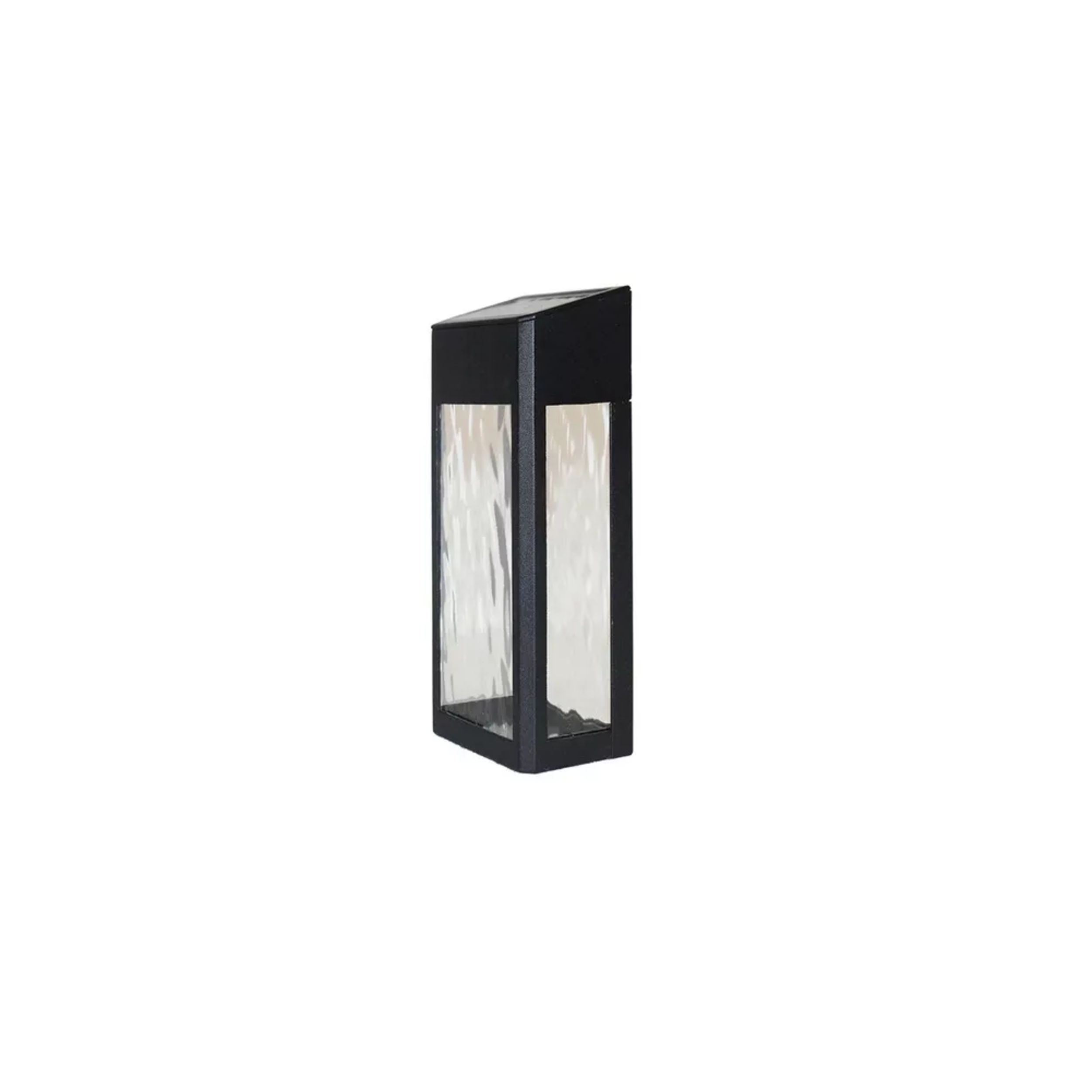 Lampara Solar Tipo Farol de Pared Exterior Luz Moderna Belug color Negro