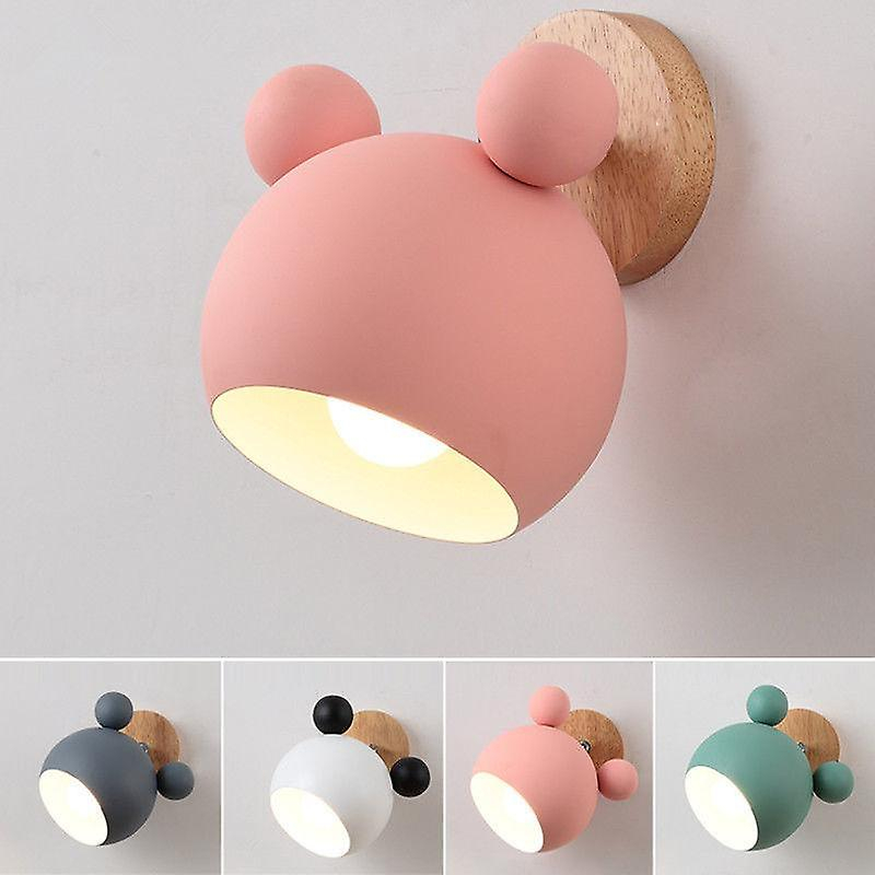 Foto 2 pulgar | Venta Internacional - Lámpara De Pared Mickey Para Dormitorio Infantil (rosa)