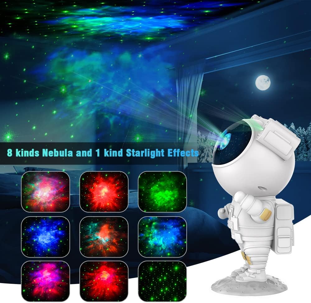 Foto 2 | Venta Internacional - Lámpara De Proyección Led Star Projector Night Light Astronaut