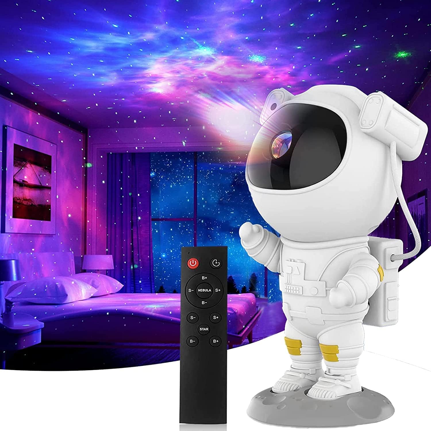 Foto 2 pulgar | Venta Internacional - Proyector De Estrellas Galaxy Night Light Astronaut Jieyou