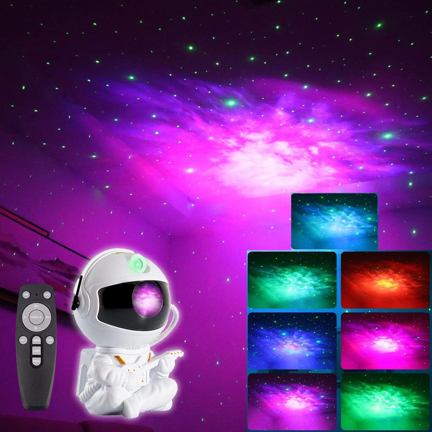 Foto 2 pulgar | Venta Internacional - Luces Nocturnas Star Projector Jieyou Astronaut Nebula