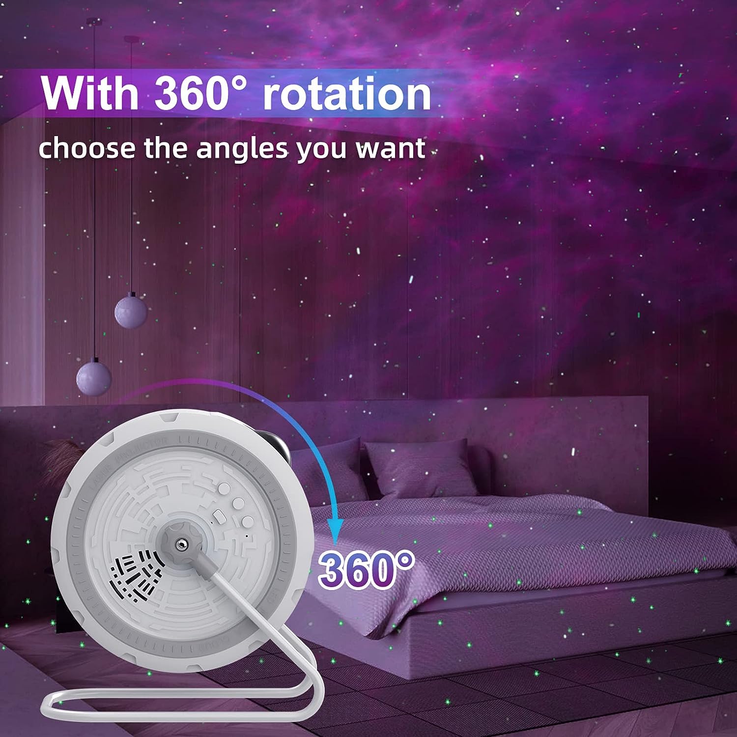 Foto 3 pulgar | Venta Internacional - Proyector Galaxy Light Con Rotación De 360° Con Mando A Distancia