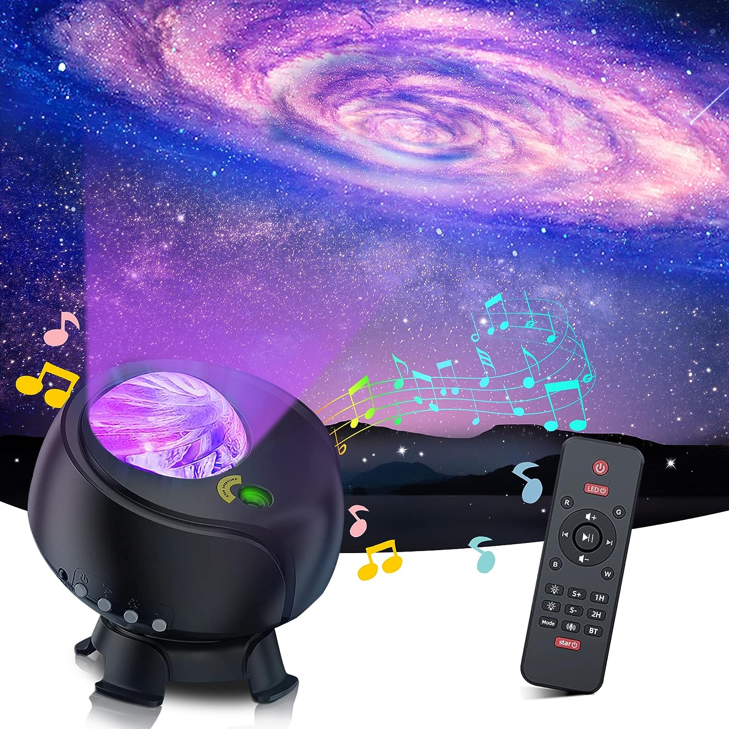 Foto 2 pulgar | Venta Internacional - Proyector Star Projector Jieyou Galaxy Con Altavoz Bluetooth