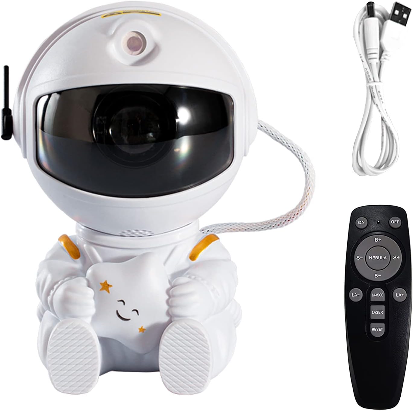 Venta Internacional - Proyector De Luz Nocturna Jieyou Astronaut Galaxy Con Control Remoto