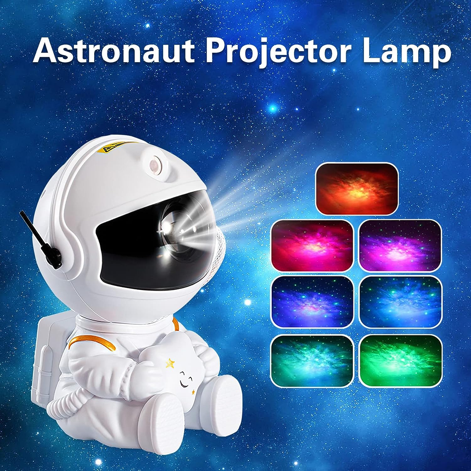 Foto 5 pulgar | Venta Internacional - Proyector De Luz Nocturna Jieyou Astronaut Galaxy Con Control Remoto