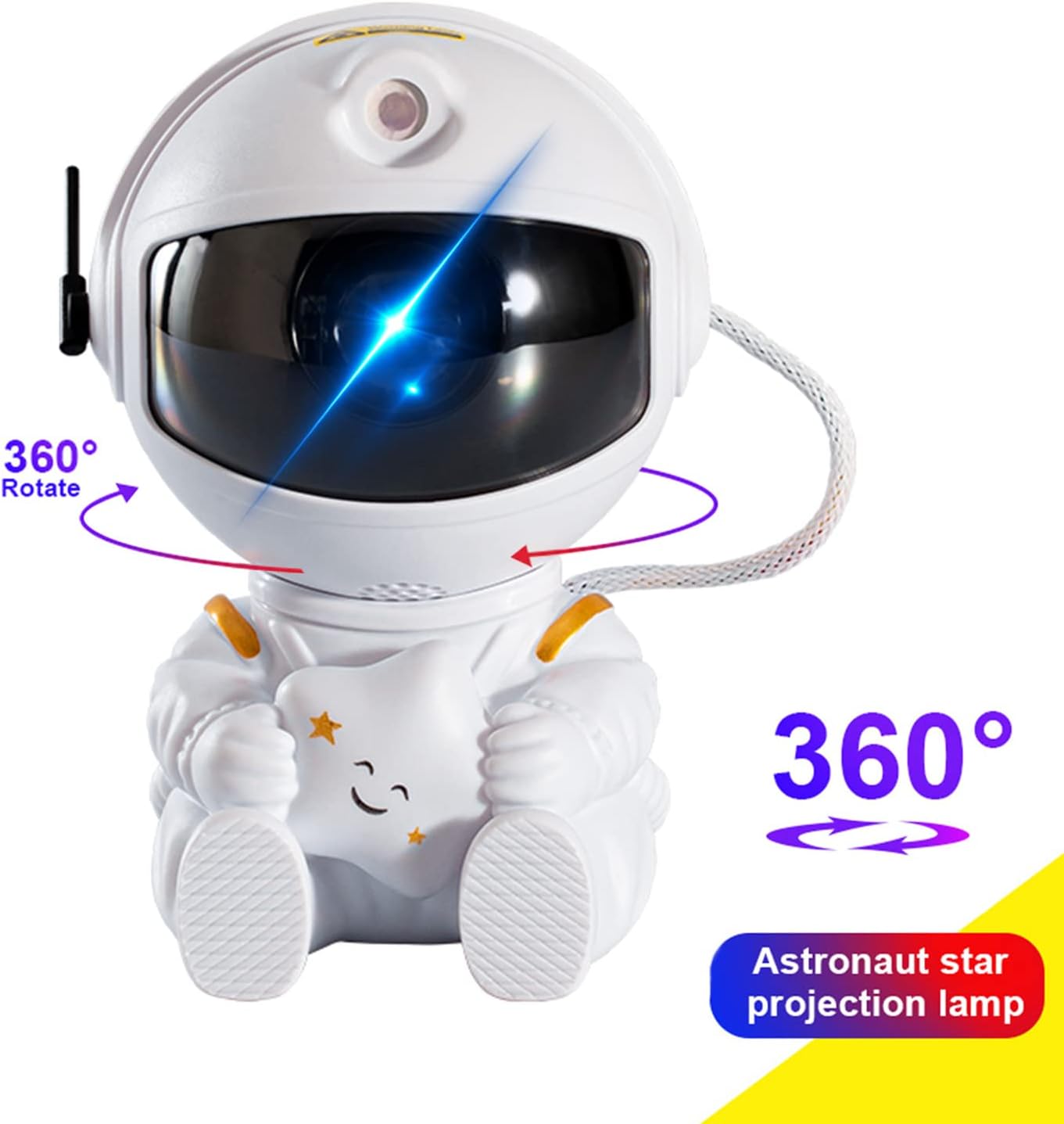 Foto 7 pulgar | Venta Internacional - Proyector De Luz Nocturna Jieyou Astronaut Galaxy Con Control Remoto