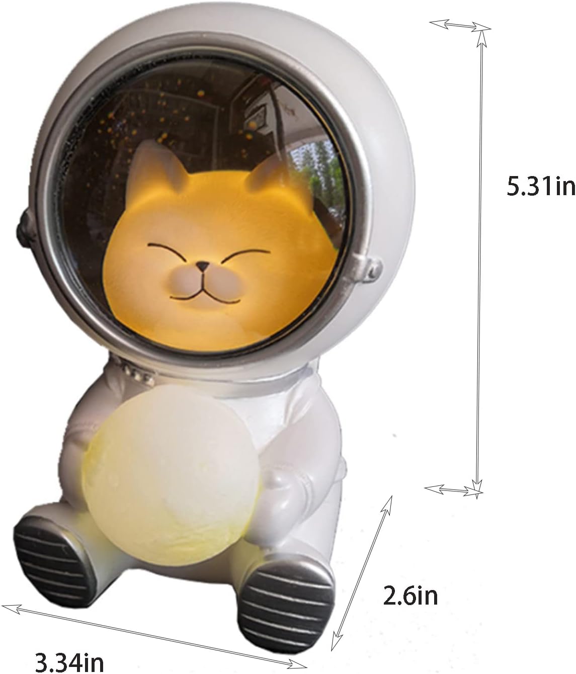 Foto 2 | Venta Internacional - Luz Nocturna Led Astronaut Animal Spaceman de Resina