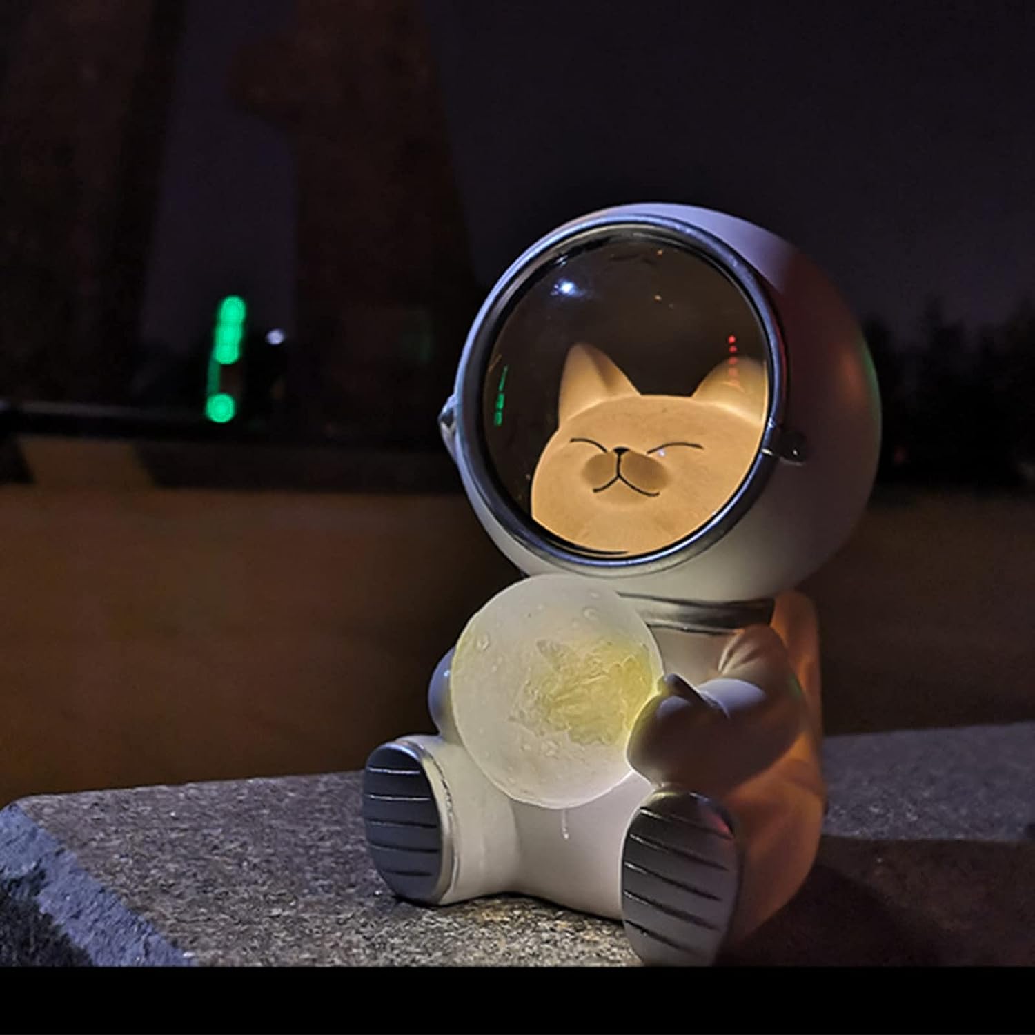 Foto 7 pulgar | Venta Internacional - Luz Nocturna Led Astronaut Animal Spaceman de Resina