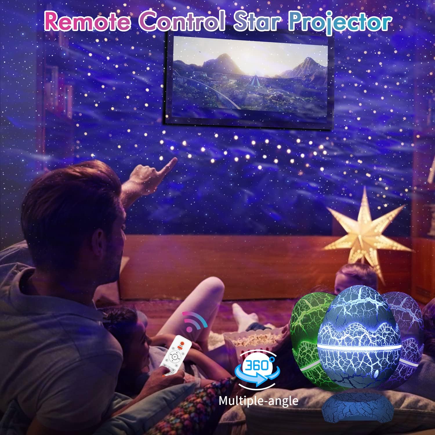 Foto 4 pulgar | Venta Internacional - Proyector Star Projector Night Light Jieyou Galaxy