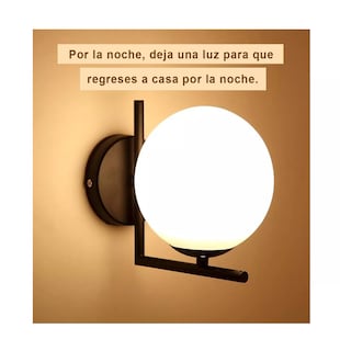 Foto 2 | Lámpara Led de Pared Belug 60w Negra