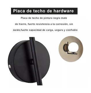 Foto 3 | Lámpara Led de Pared Lab.G de 60w Negra