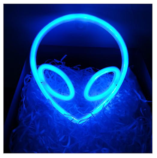 Letrero De Neón Con Forma De Alienígena, Lámpara De Pared Led - Venta Internacional.