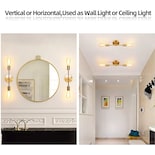 Lámpara De Pared Minimalista De Hierro Dorado Para Tocador Y Baño - Venta Internacional.