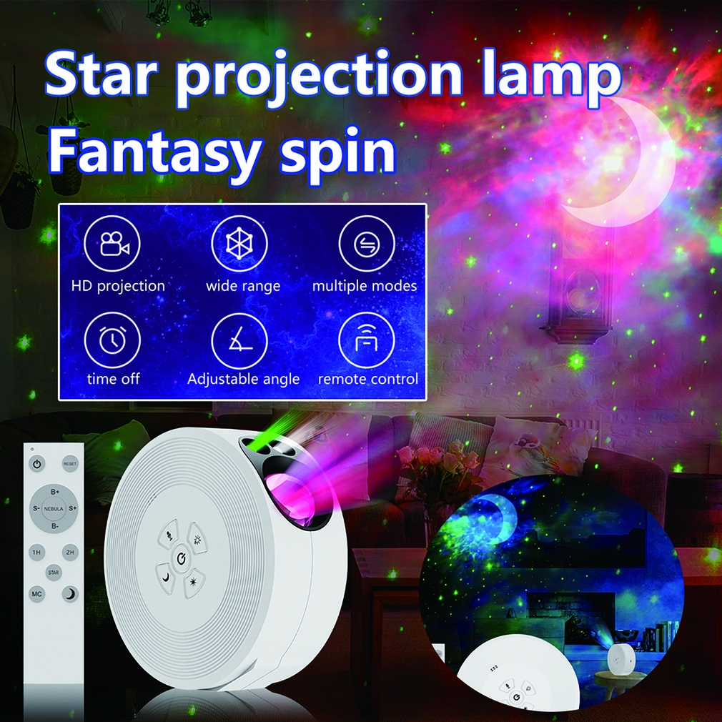 Foto 4 pulgar | Lámpara De Proyección Led Starry Sky, Proyector De Control Remoto - Venta Internacional.