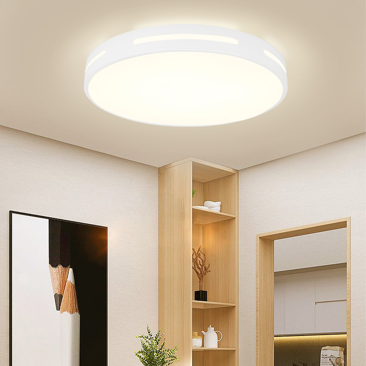 Lámpara De Techo Led 4000 K, 30/40/50 Cm, Moderna, 110-265 V, Neutra - Venta Internacional.