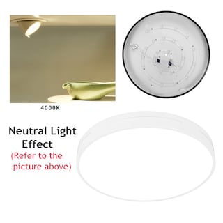 Foto 5 | Lámpara De Techo Led 4000 K, 30/40/50 Cm, Moderna, 110-265 V, Neutra - Venta Internacional.
