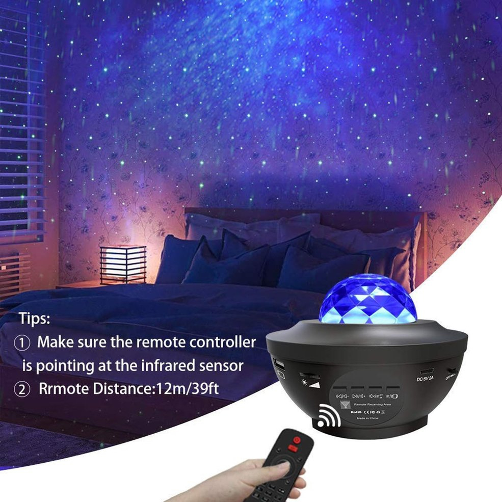 Foto 4 pulgar | Proyector De Luz Nocturna Starry Sky Recargable Usb Abs + Ps - Venta Internacional.