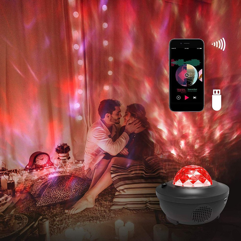 Foto 6 pulgar | Proyector De Luz Nocturna Starry Sky Recargable Usb Abs + Ps - Venta Internacional.