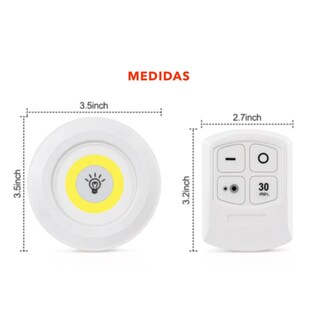 Foto 3 | Lámparas Led Inalámbricas Para Interiores Con Control Remoto (juego De - Venta Internacional.