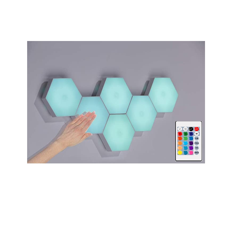 Luces Led Hexagonales, Módulos De Control Touch +, 6 Colores - Venta Internacional.