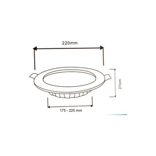 Foto 1 | Panel Led De 26 W, Luz Fría, Redondo, Integrado - Venta Internacional.