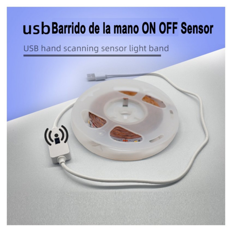 Foto 5 pulgar | Interruptor De Tira De Luz Led Con Sensor Blanco Cálido De 4 M - Venta Internacional.