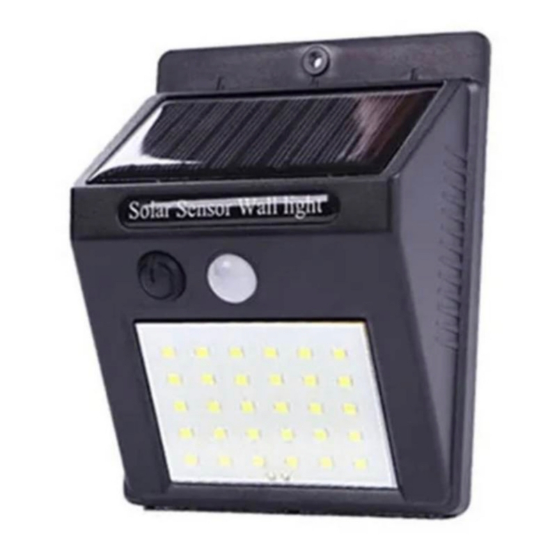 Foco Solar Led De Pared Con Sensor De Movimiento - 30 Led - Venta Internacional.