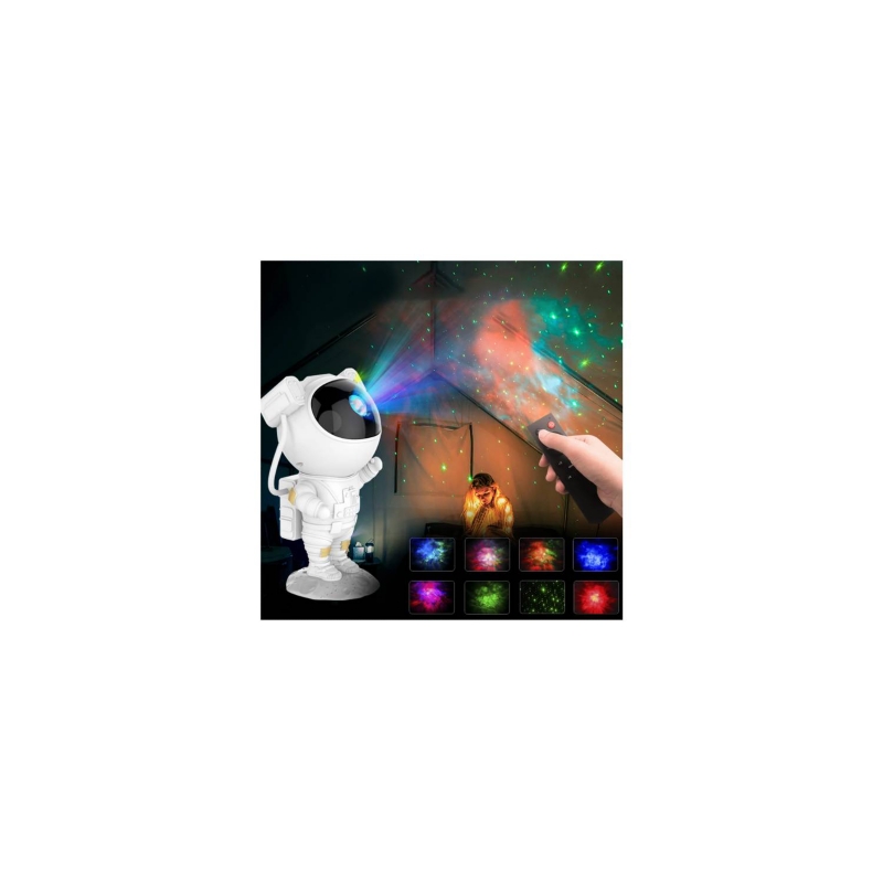 Foto 3 pulgar | Lámpara Nocturna Astronaut Galaxy Star Projector Con Mando A Distancia - Venta Internacional.