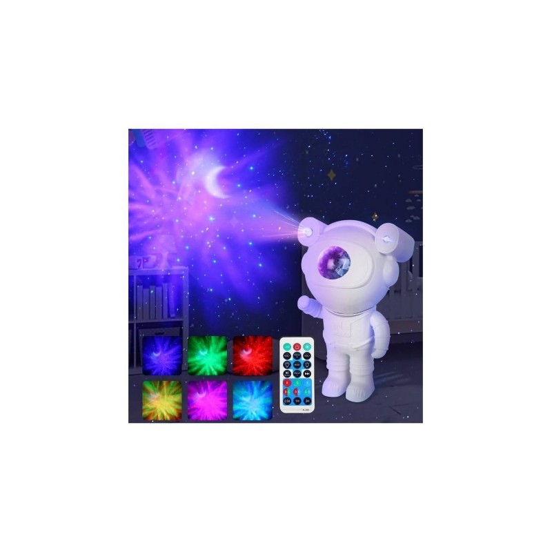 Foto 5 pulgar | Lámpara Nocturna Astronaut Galaxy Star Projector Con Mando A Distancia - Venta Internacional.