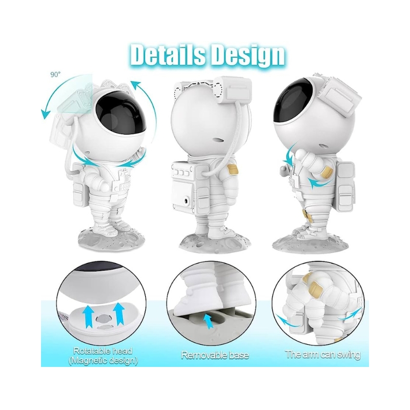 Foto 4 | Proyector De Luz Nocturna Astronaut Nebula Stars, Luz Led Rgb - Venta Internacional.