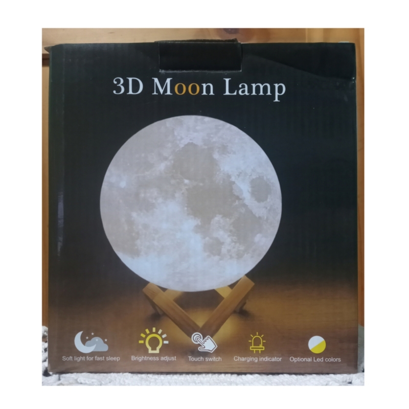 Foto 4 | Lámpara Moon Supergrande De 18 X 18 Cm Recargable Con Mando A Distancia - Venta Internacional.