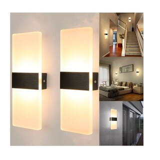 Foto 2 | Lámpara De Pared Interior Dormitorio Decorativa 2 Piezas Eo Safe Imports Esi-13186 Beige