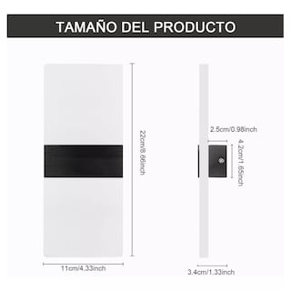 Foto 3 | Lámpara De Pared Interior Dormitorio Decorativa 2 Piezas Eo Safe Imports Esi-13186 Beige