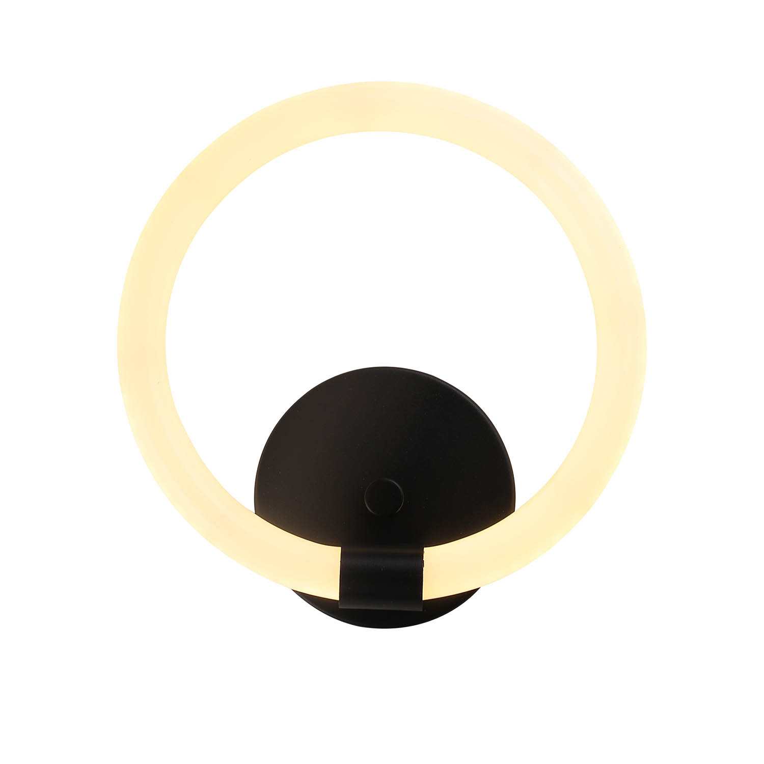 Lampara Arbontante De Pared Led Hoop Luxica Lighting Negro