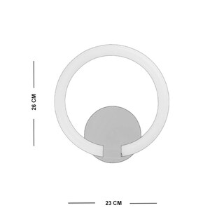 Foto 5 | Lampara Arbontante De Pared Led Hoop Luxica Lighting Negro