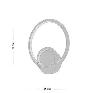 Foto 5 | Lámpara Arbotante de Pared Led Cirquel Luxica Lighting Dorada