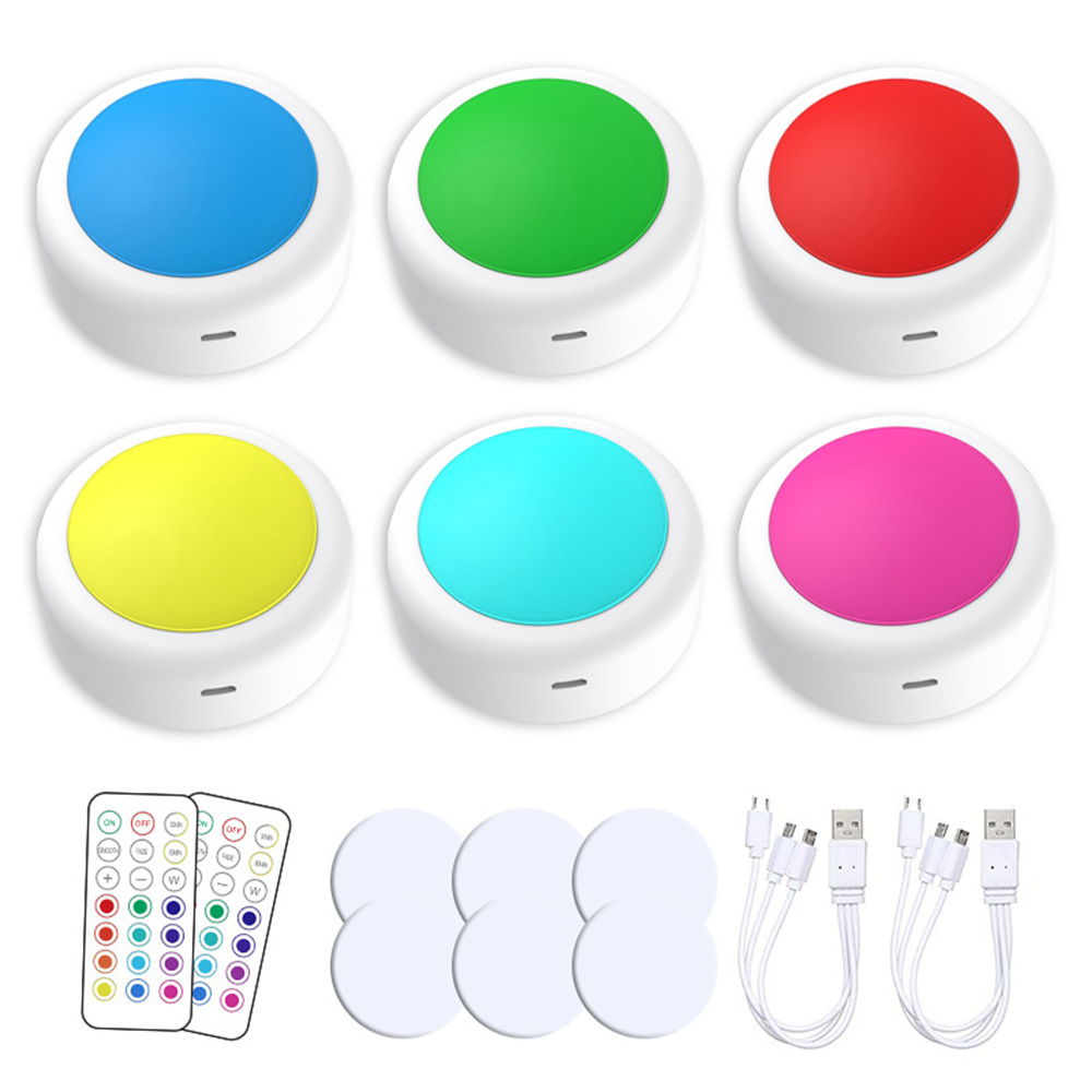 Lámpara de Armario Disco Light Recargable por Usb Rgbw 16 Colores - Venta Internacional