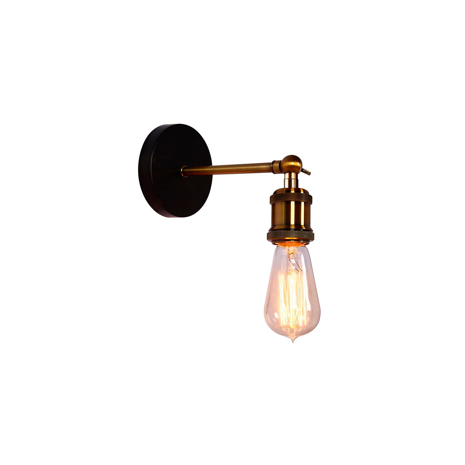 Foto 2 pulgar | Lámpara de Pared Estilo Vintage con Base Metálica Casquillo E27 - Venta Internacional