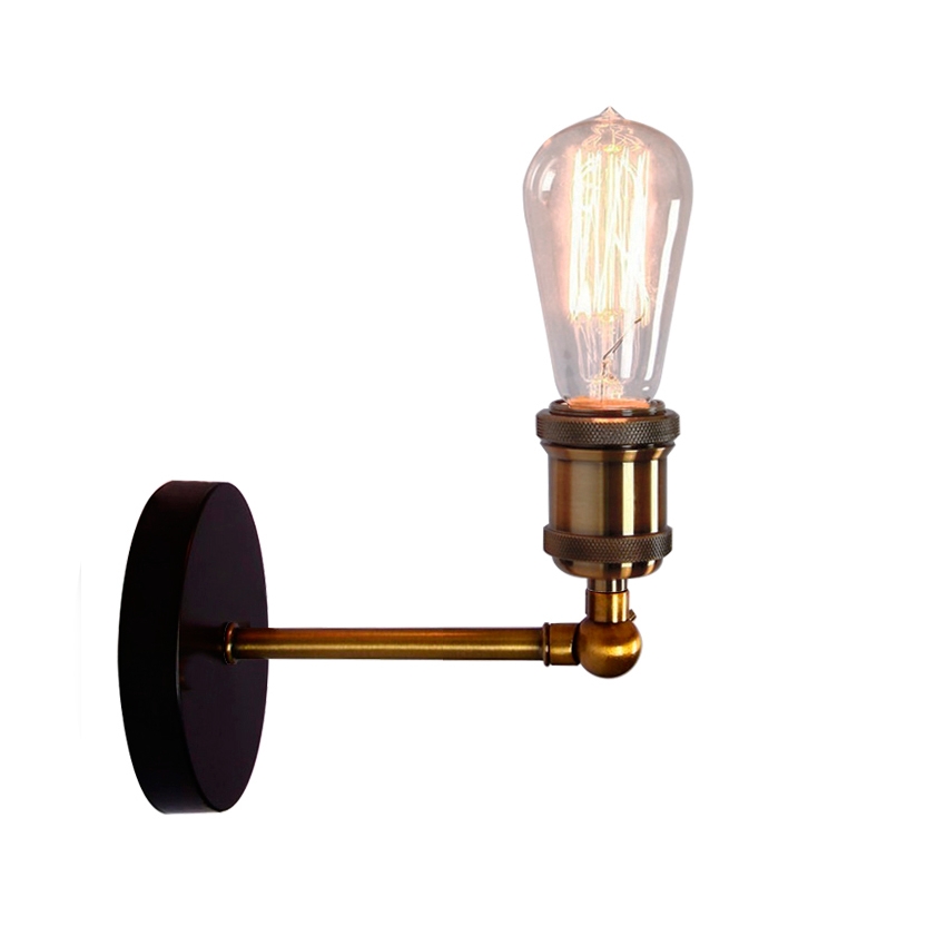Foto 3 pulgar | Lámpara de Pared Estilo Vintage con Base Metálica Casquillo E27 - Venta Internacional