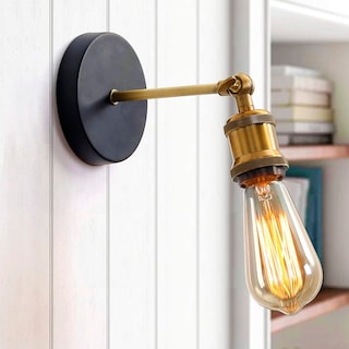 Foto 3 | Lámpara de Pared Estilo Vintage con Base Metálica Casquillo E27 - Venta Internacional