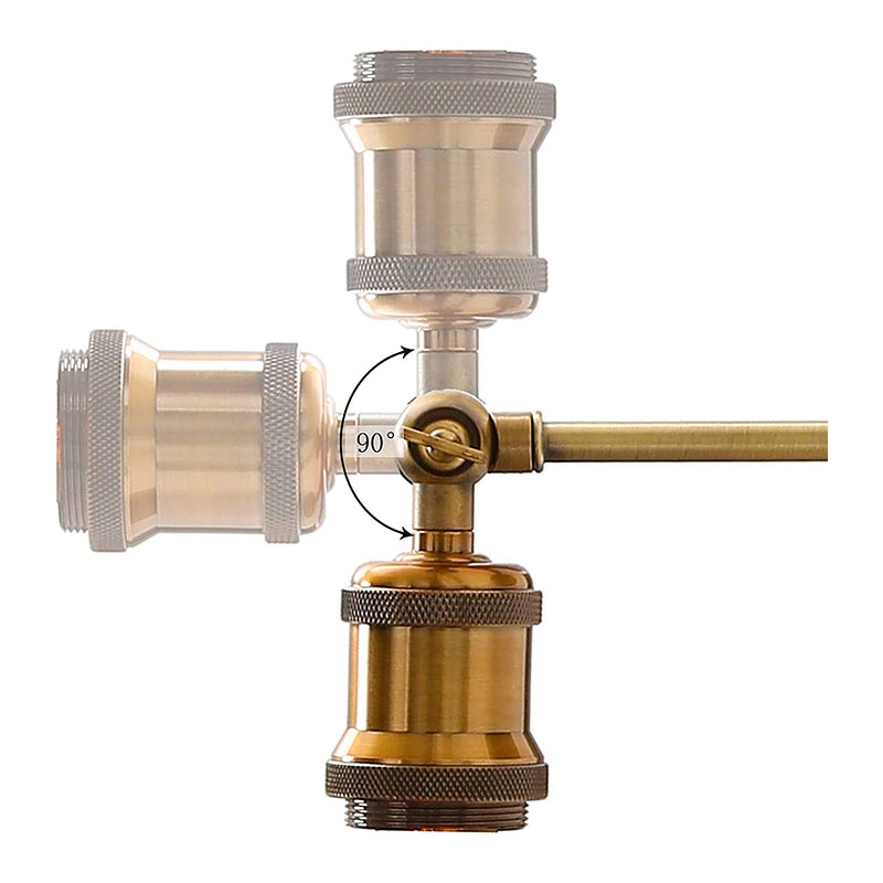 Foto 5 pulgar | Lámpara de Pared Estilo Vintage con Base Metálica Casquillo E27 - Venta Internacional