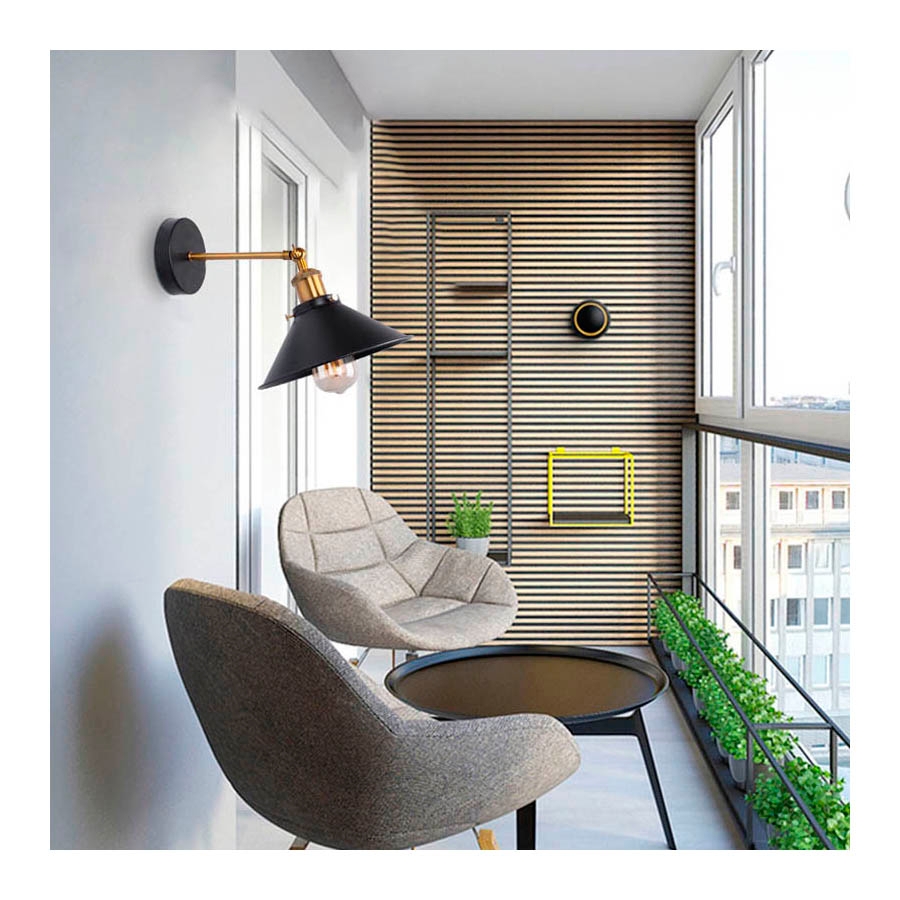 Foto 5 pulgar | Lámpara de Pared Vintage con Forma de Campana Base Metálica - Venta Internacional