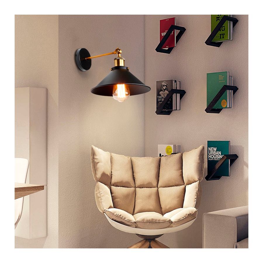 Foto 6 pulgar | Lámpara de Pared Vintage con Forma de Campana Base Metálica - Venta Internacional