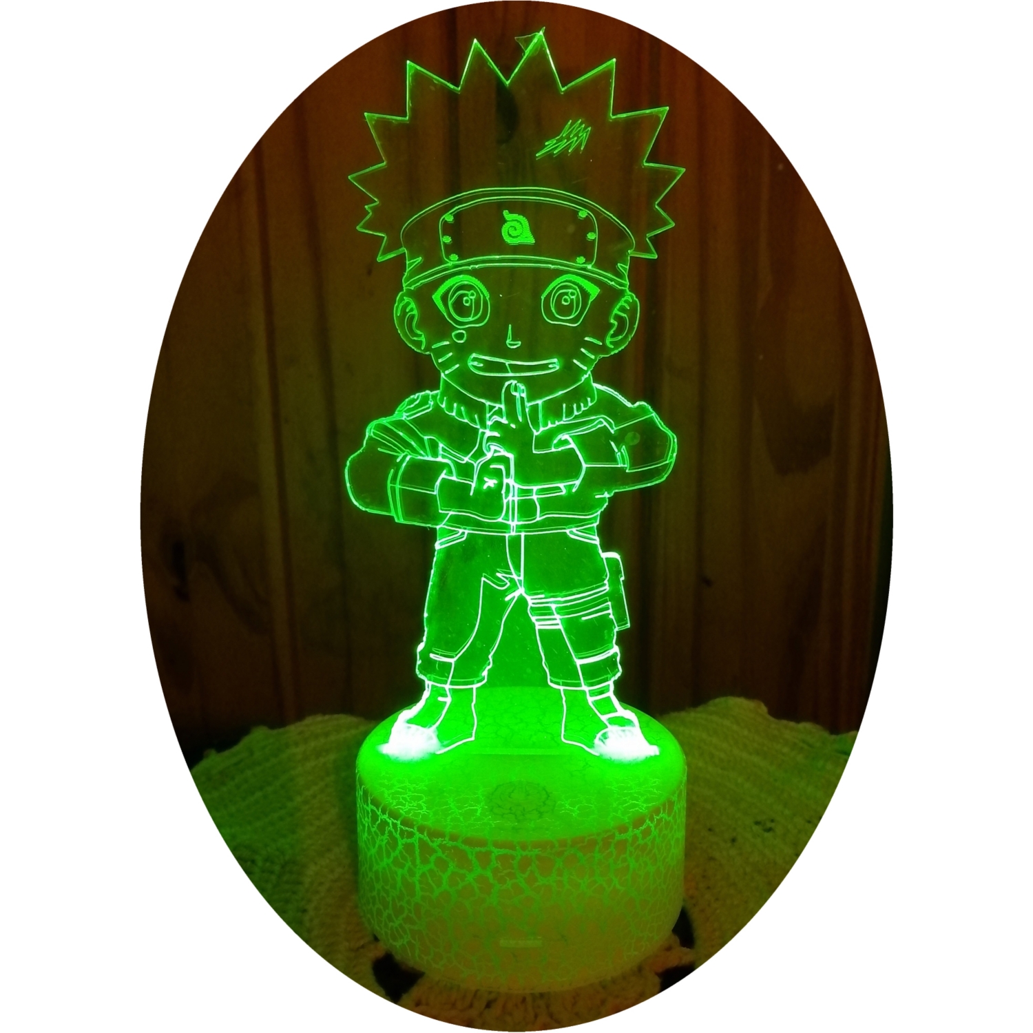Foto 2 pulgar | Lámpara 3d Illusion Mini Usumaki de 7 Colores Led Anime - Venta Internacional