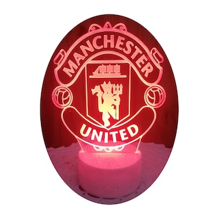 Foto 1 | Lámpara 3D con Emblema del Manchester United en 7 Colores LED - Venta Internacional