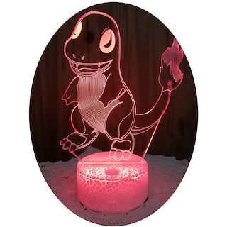 Foto 1 | Lámpara Charmander 3d Illusion 7 colores Led - Venta Internacional