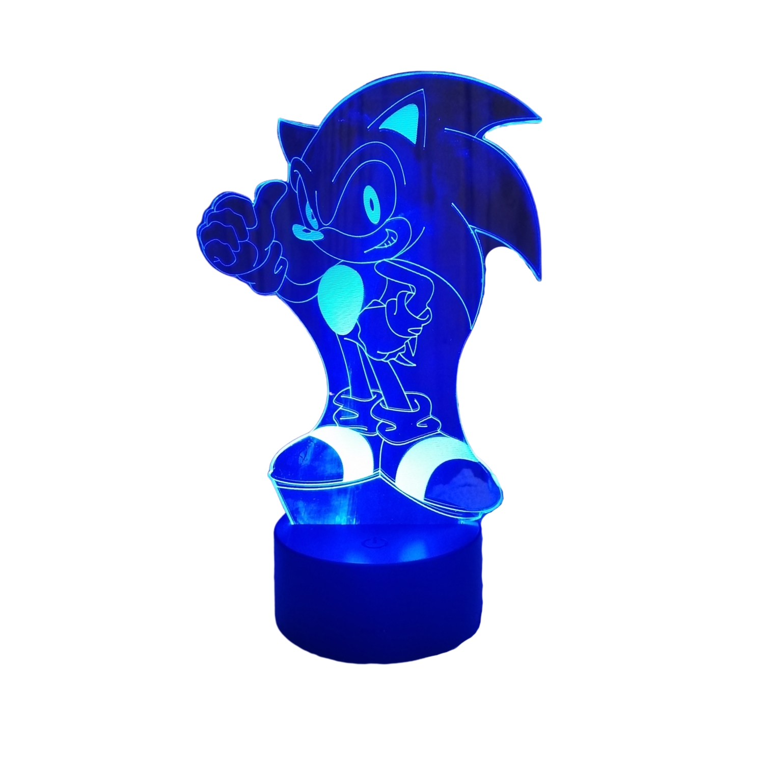 Lámpara 3D Hedgehog con Sensor Táctil LED de 7 Colores